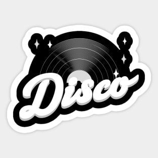 DISCO  - Vintage Vinyl (Grey) Sticker